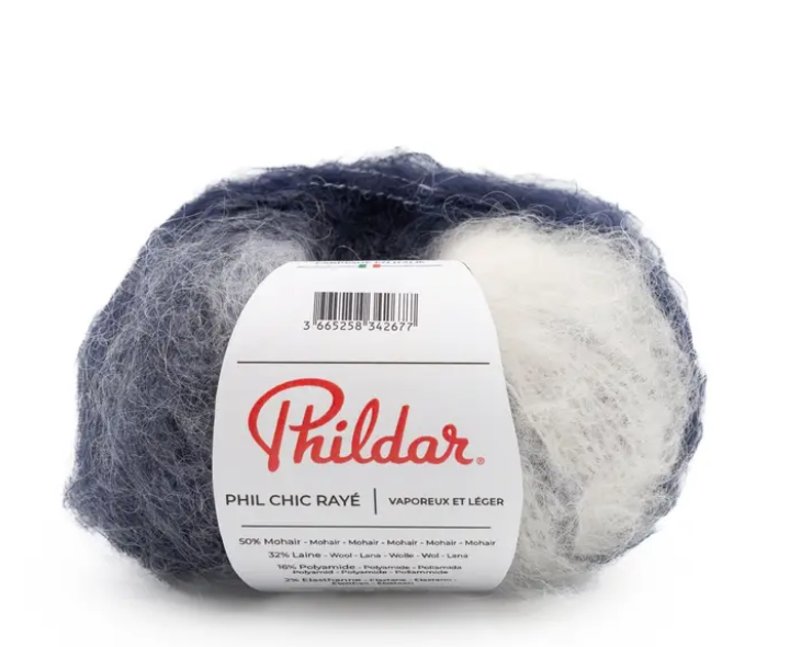 Phildar Chic Raye - verloopgaren mohair en wol nld 6