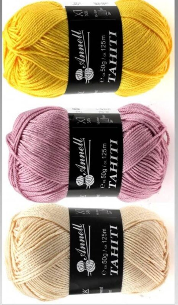Annell Tahiti 100% gemerceriseerde katoen