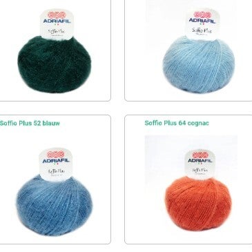 Soffio Plus - pluizig garen met wol acryl en mohair