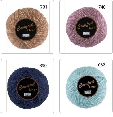 Lammy Yarns Comfort Line + Garen Acryl met Mohair