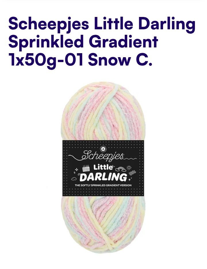Scheepjes Little Darling chenille draad meerkleuring voor naalden 4