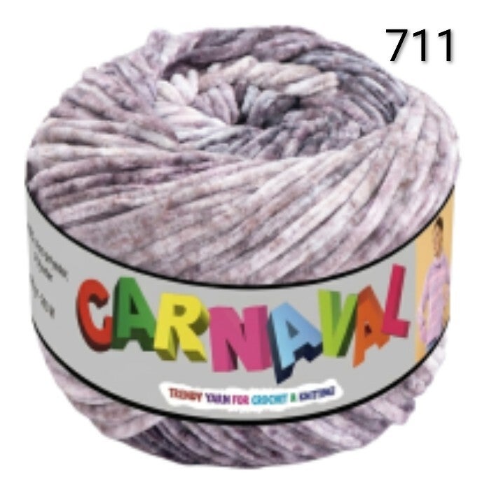 Lammy Carnaval - chenille meerkleurig