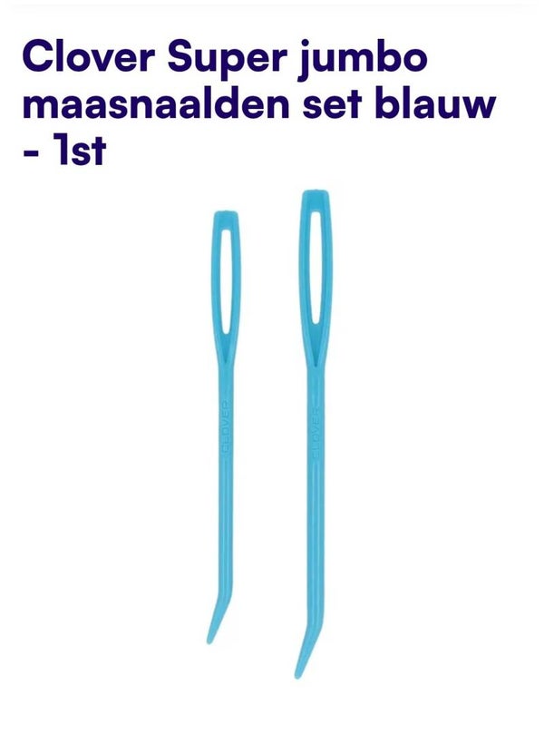 Clover maasnaalden met gebogen punt