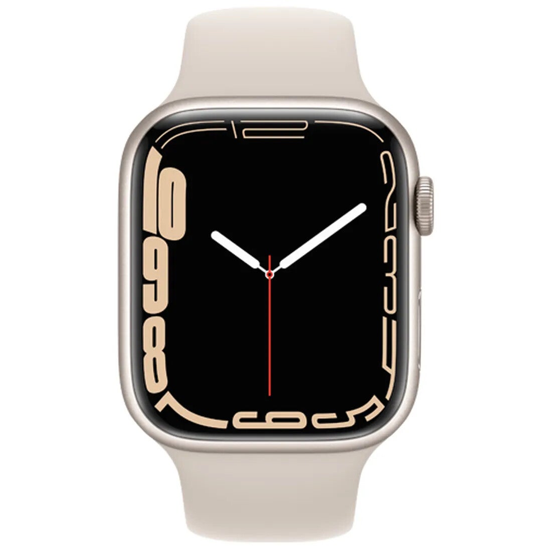 Apple Watch Series 7 41mm Beige (Beige Siliconenband)