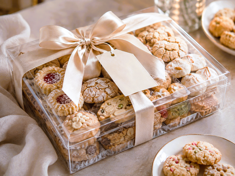 Packaged cookie assortment gift box