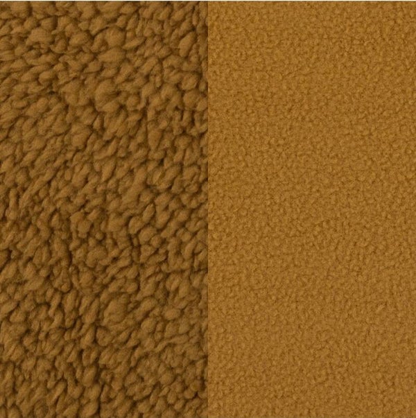 Fleece Plüsch Doubleface Tamme senf