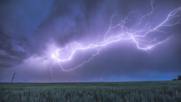 Tableau photo 50x70cm - Texas Lightning show