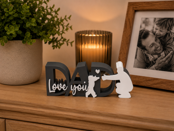 DAD Love You – 3D Geprinte Decoratie voor Vaderdag