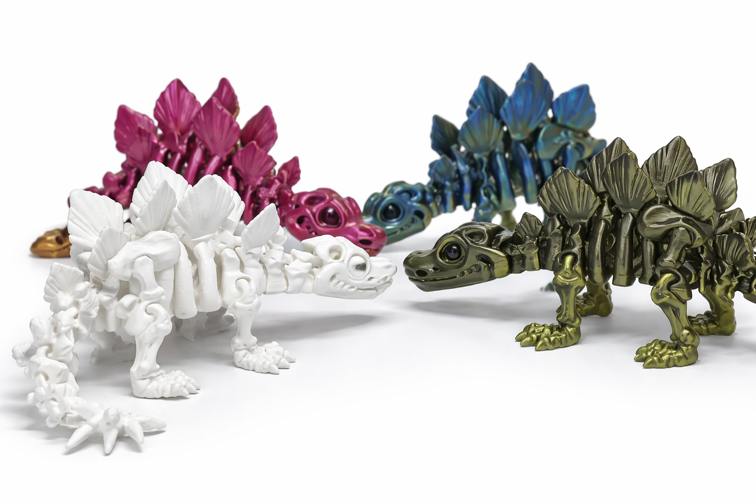 3D Geprinte Stegosaurus – Maat M (± 24 cm)