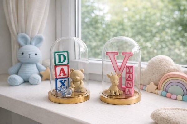 Gepersonaliseerde stolp – een uniek cadeau voor de kinderkamer