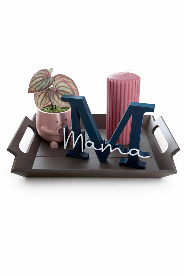 Moederdag Set – Dienblad met “Mama” Decoratie