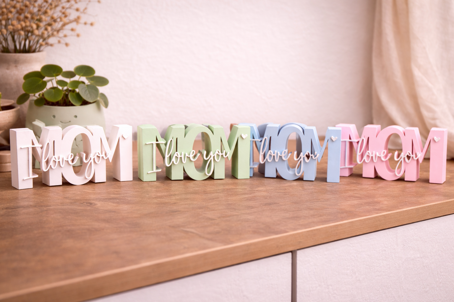 I Love You Mom – Decoratiebord