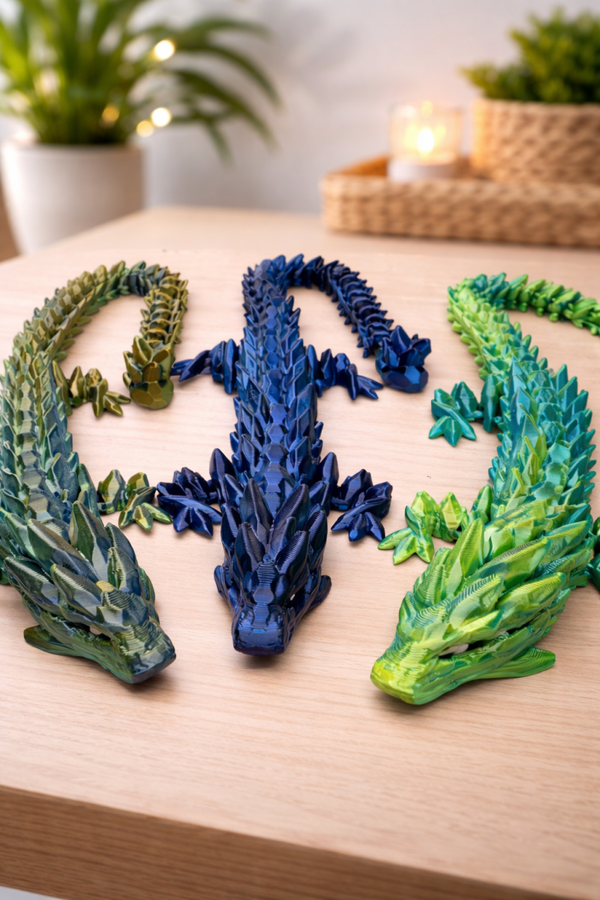 3D-Geprinte Flexibele Draak – ca. 40 cm