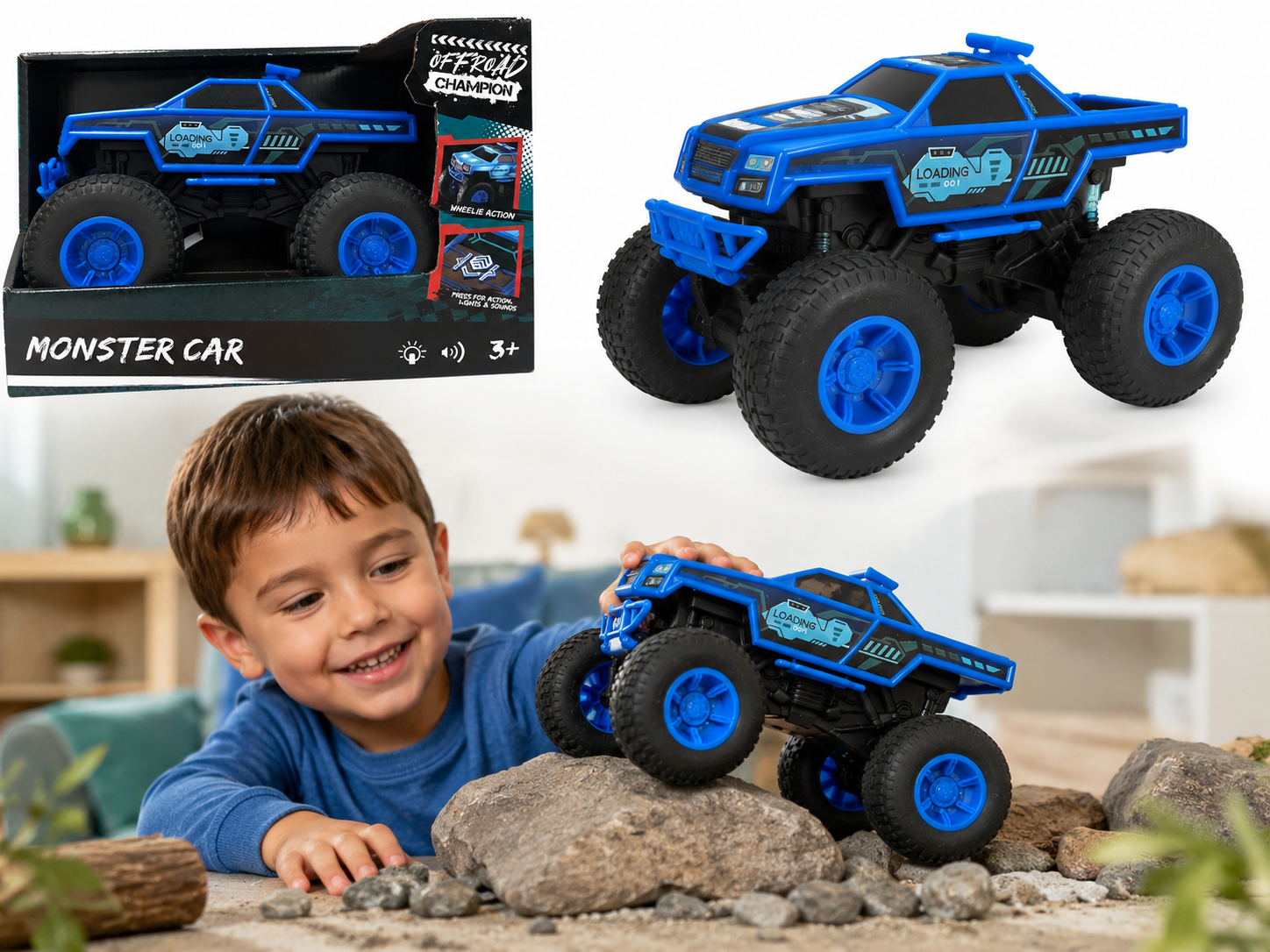 Monster Truck Off-Road Champion – Licht & Geluid