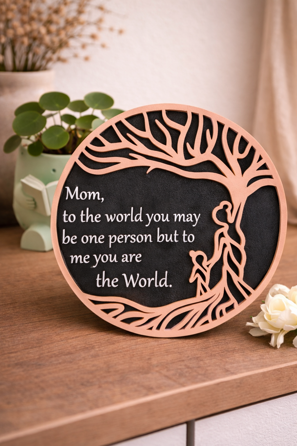 Moeder & Kind – “You Are the World” decoratie