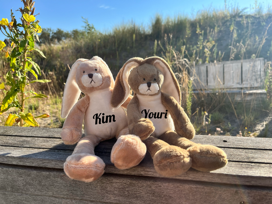 Gepersonaliseerde konijnenknuffel