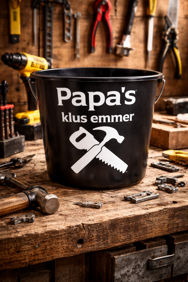 Papa’s Klus Emmer – Bedrukte Emmer voor de Echte Klusser