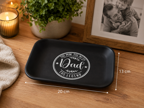 The Man The Myth Dad The Legend – 3D Geprint Decoratief Dienblad