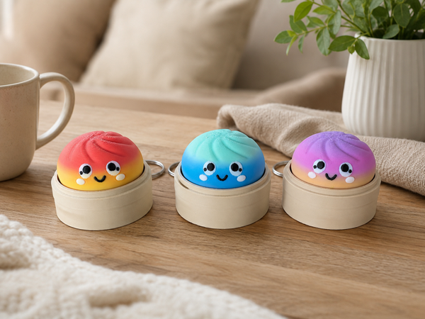 Dumpling Clicker – Kawaii Fidget Sleutelhanger 🥟✨