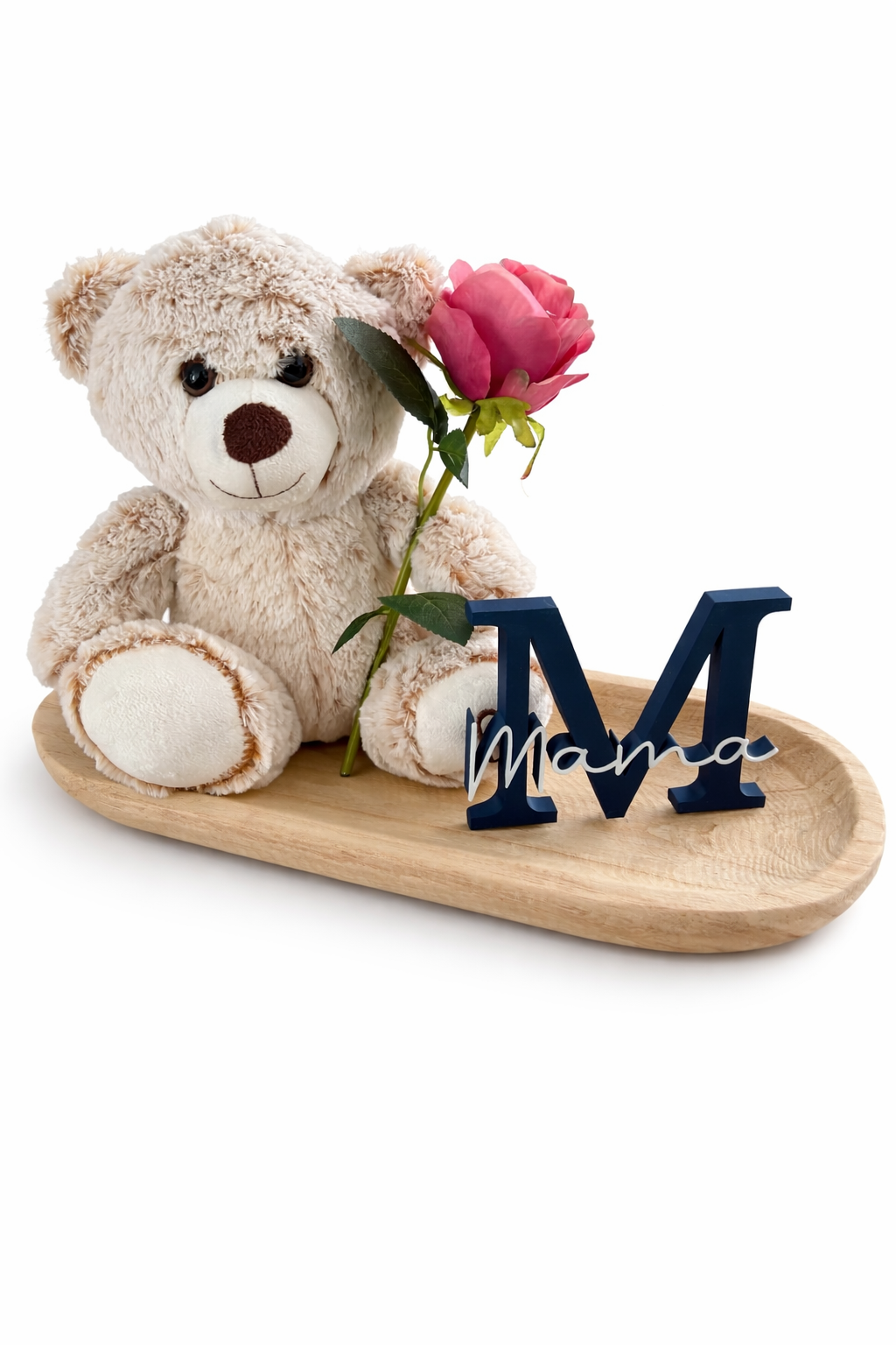 Moederdag Set – Teddybeer met “Mama” Decoratie