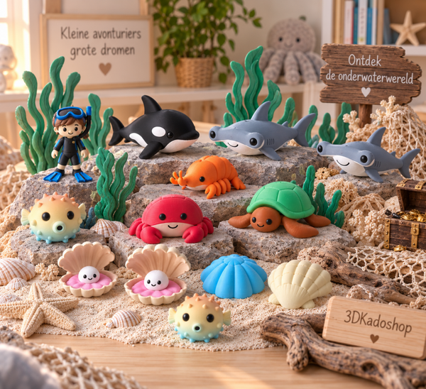 Complete Onderwaterwereld – 3D-geprinte zeedieren