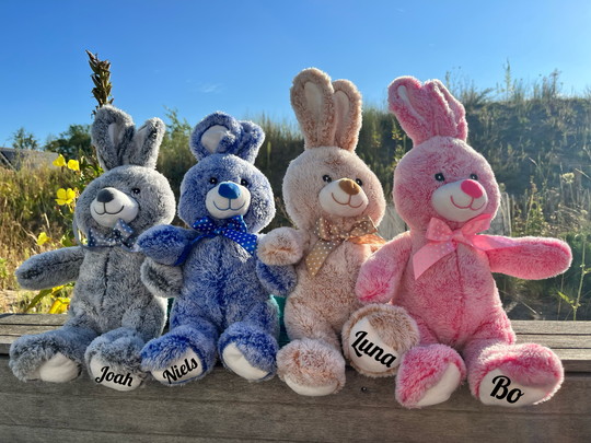 Gepersonaliseerde konijnenknuffel