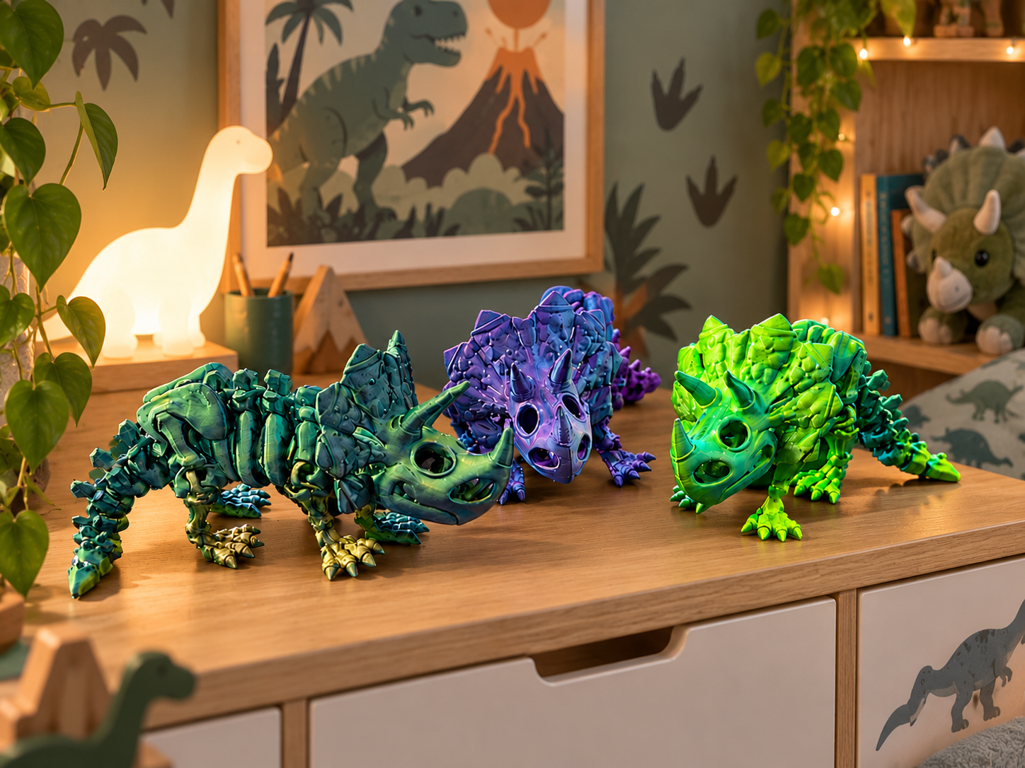 3D Triceratops