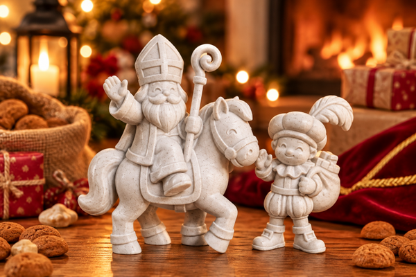 Sinterklaas met Piet op paard – Sinterklaasdecoratie