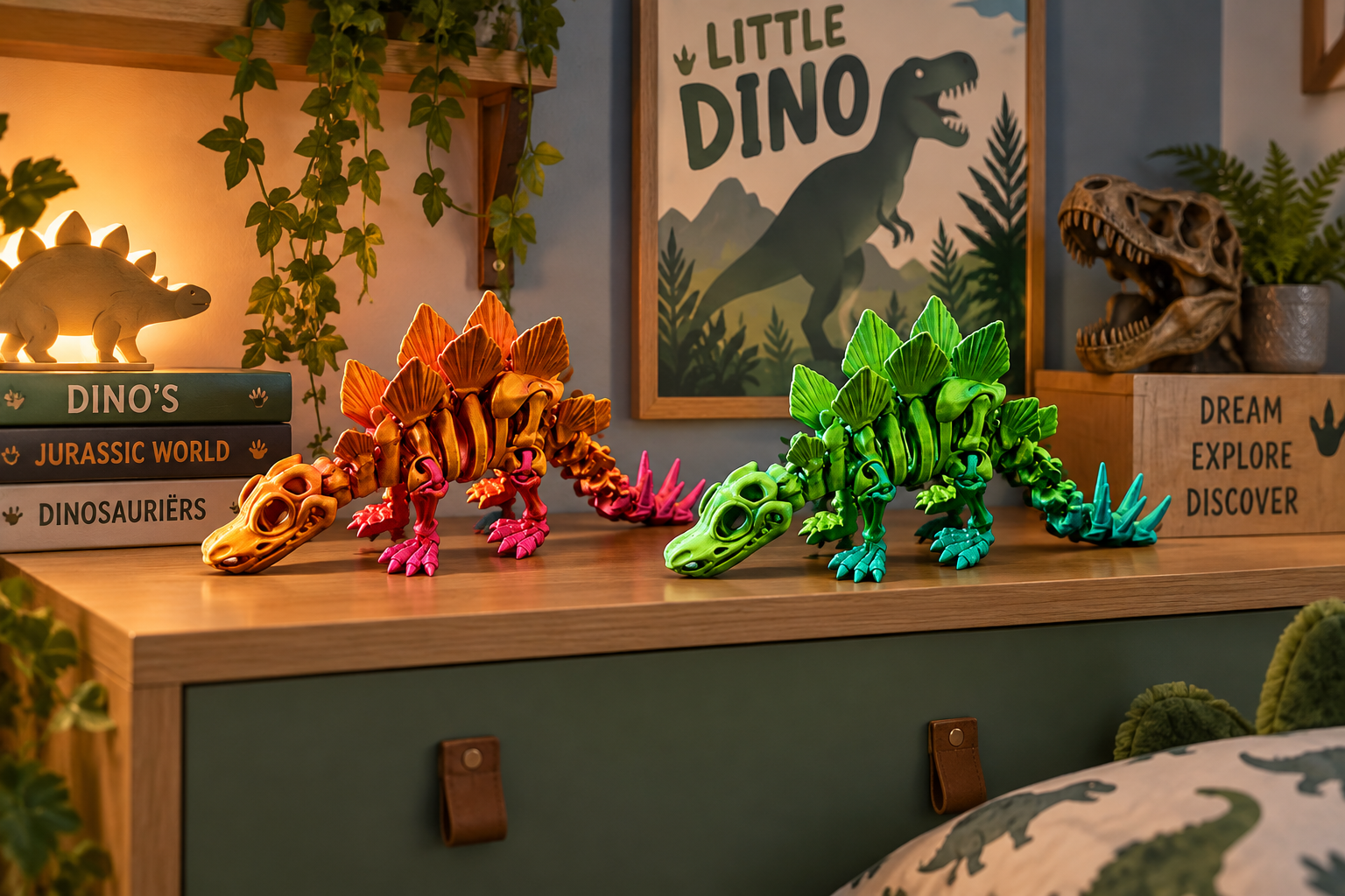3D Stegosaurus – stoere dinosaurus voor echte fans
