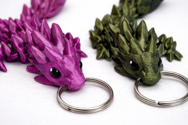 🐉 3D-geprinte Draak Sleutelhanger