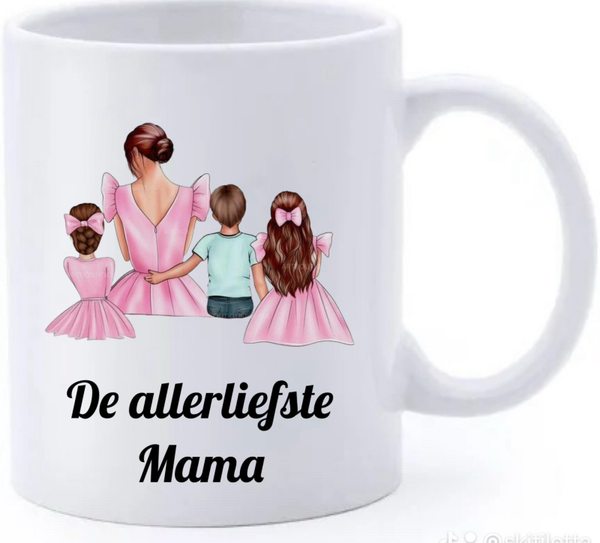 Moederdagmok - Allerliefste mama - 3 kids