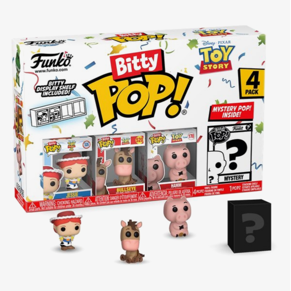 Funko Bitty Pop! Toy Story 4-Pack – Jessie, Bullseye, Hamm & Mystery