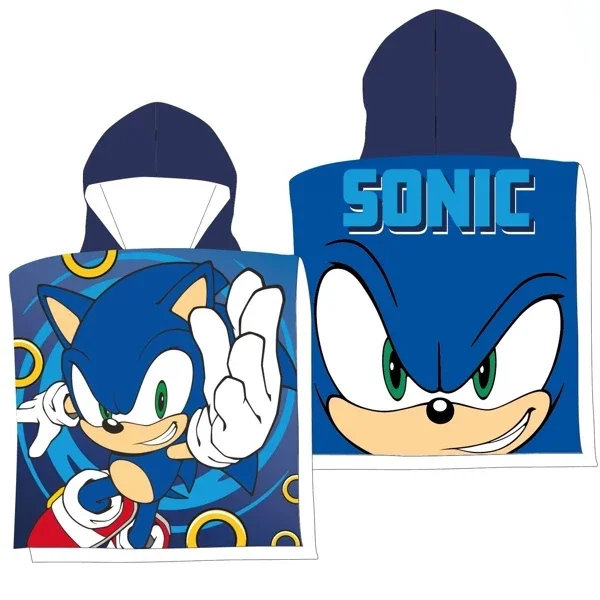 Sonic Badponcho – Supersnel opdrogen in stijl!