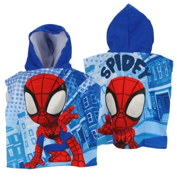 Stoere Spiderman poncho voor kinderen