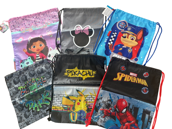 Gymtas met Populaire Kinderhelden – Diverse Designs