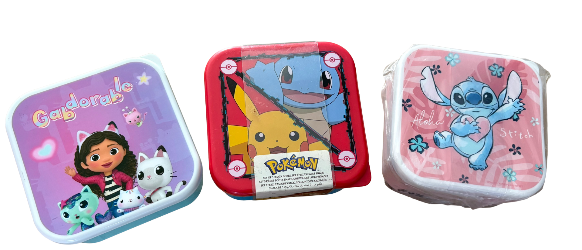 Snackbox Set Kinder – 3 Delige Bewaarbakjes Set
