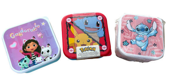 Snackbox Set Kinder – 3 Delige Bewaarbakjes Set
