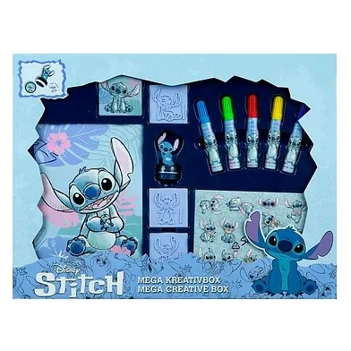 Disney Stitch Mega Creatieve Knutselbox – Stempels, Stickers & Stiften