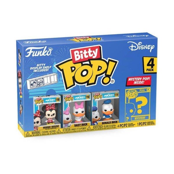 Funko Bitty Pop! Disney Classics 4-Pack – Minnie, Daisy, Donald & Mystery