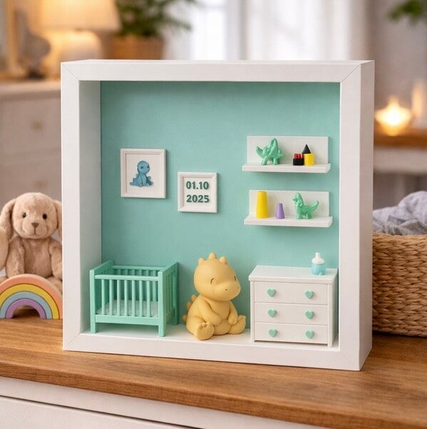 Gepersonaliseerde 3D babykamer – een uniek cadeau voor de allerkleinsten