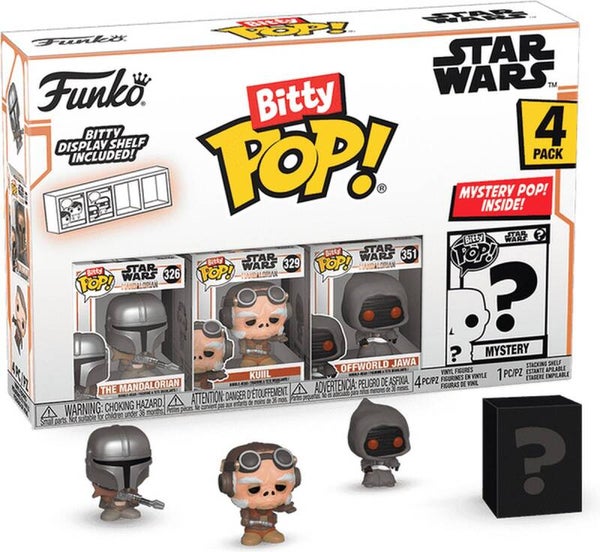 ⭐ Funko Pop! Bitty – Star Wars 4-Pack: The Mandalorian