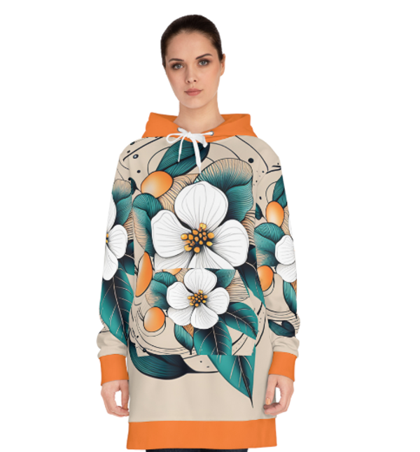 Blossom vibes, Women's Hoodie Dress (AOP)