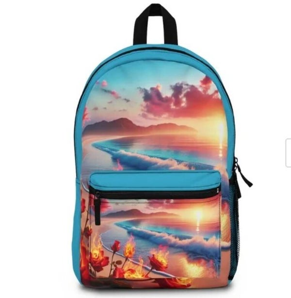 Back pack Roses in fire