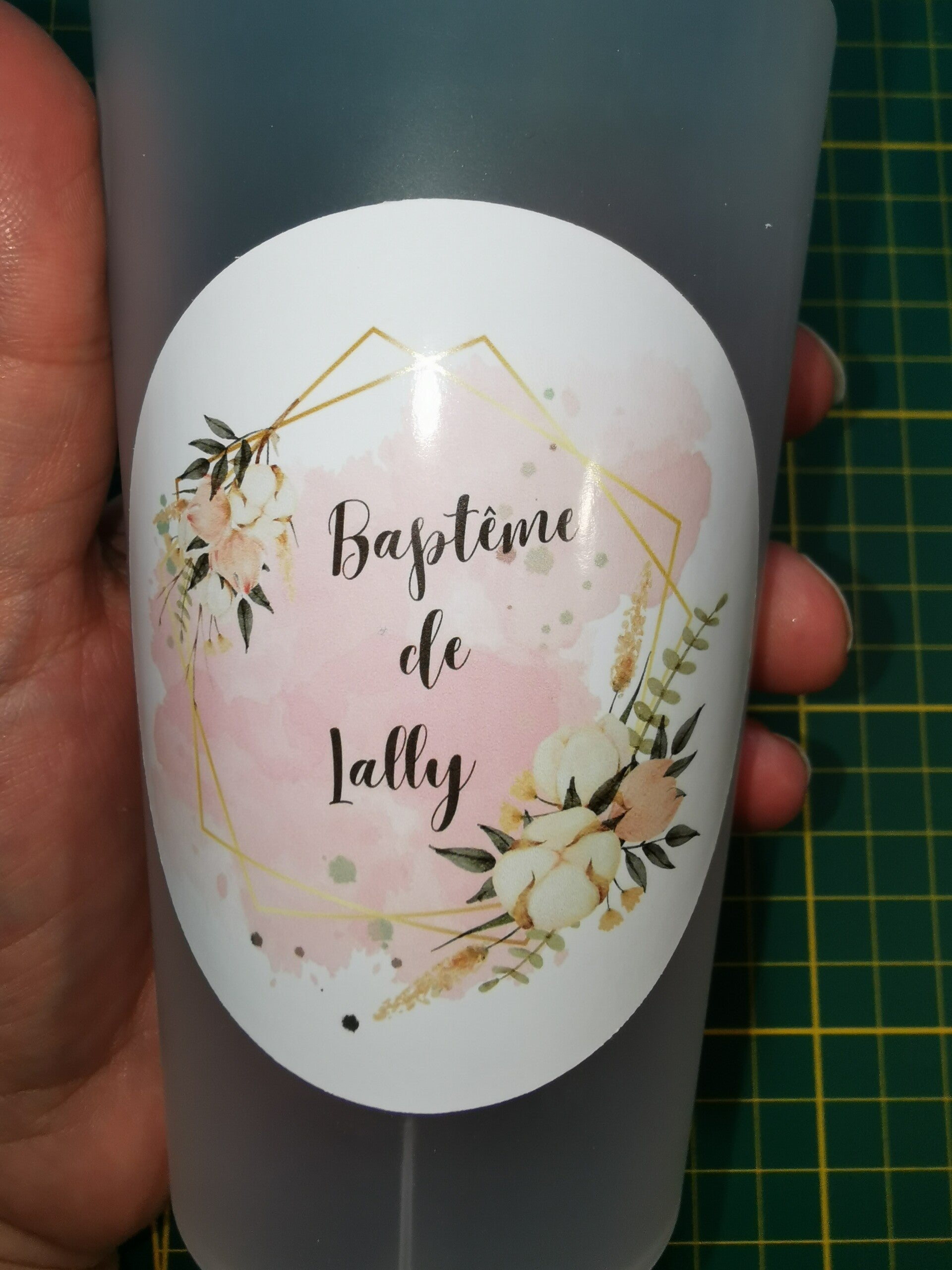 Gobelet thème floral