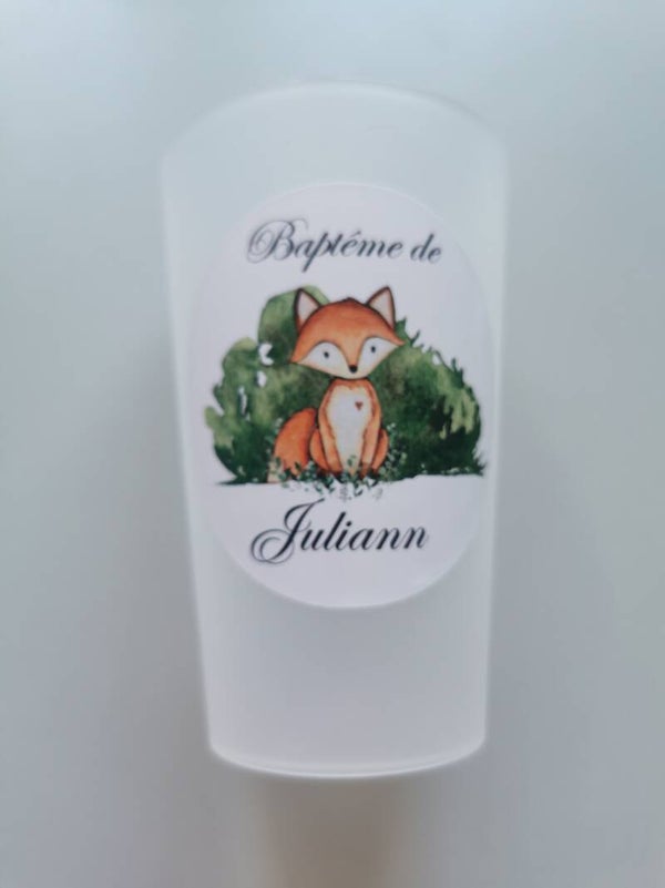 Gobelet thème renard