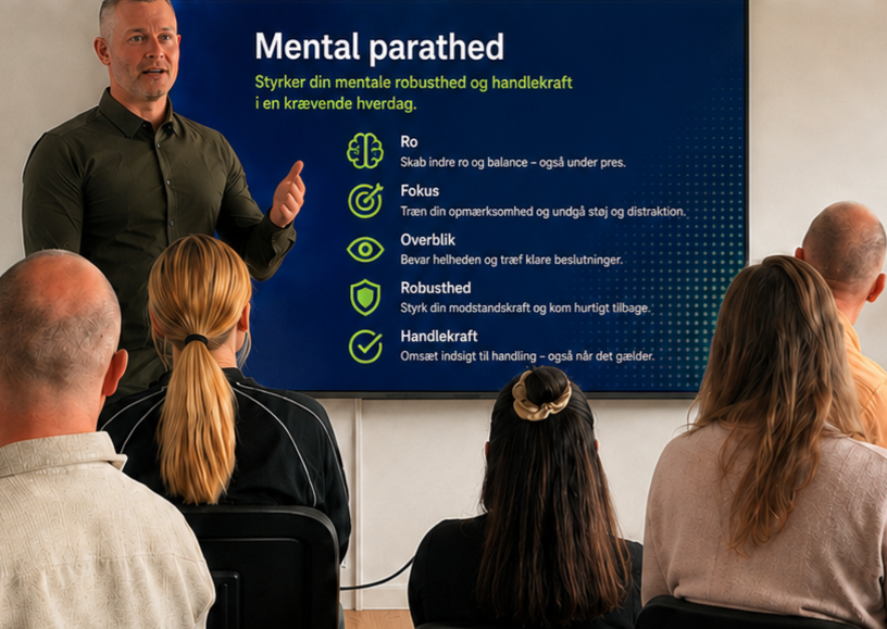 Undervisning i mental og fysisk parathed for fagpersoner