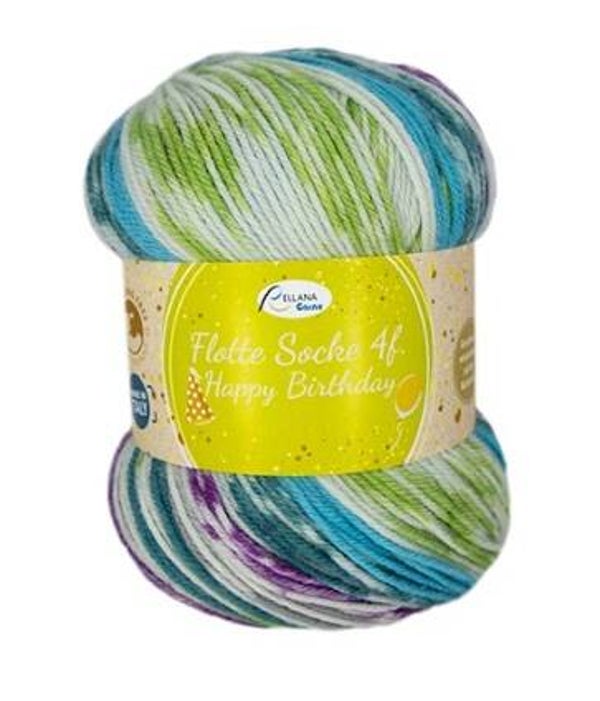 Happy Birthday, 4 ply, Rellana Garne