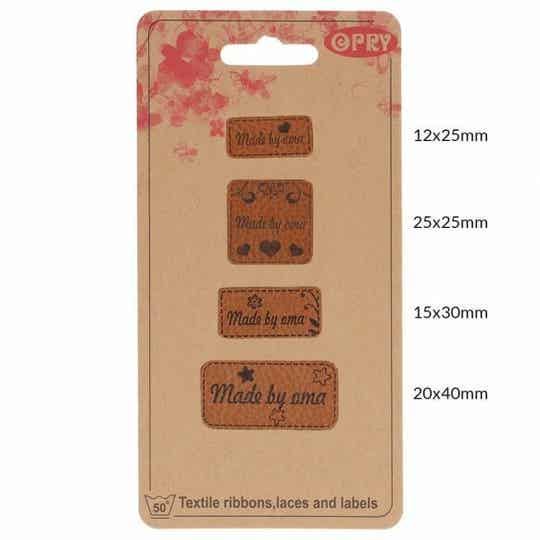 Opry Skai-leren-label, Made by oma
