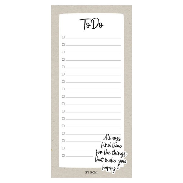 To do, always find time, By Romi