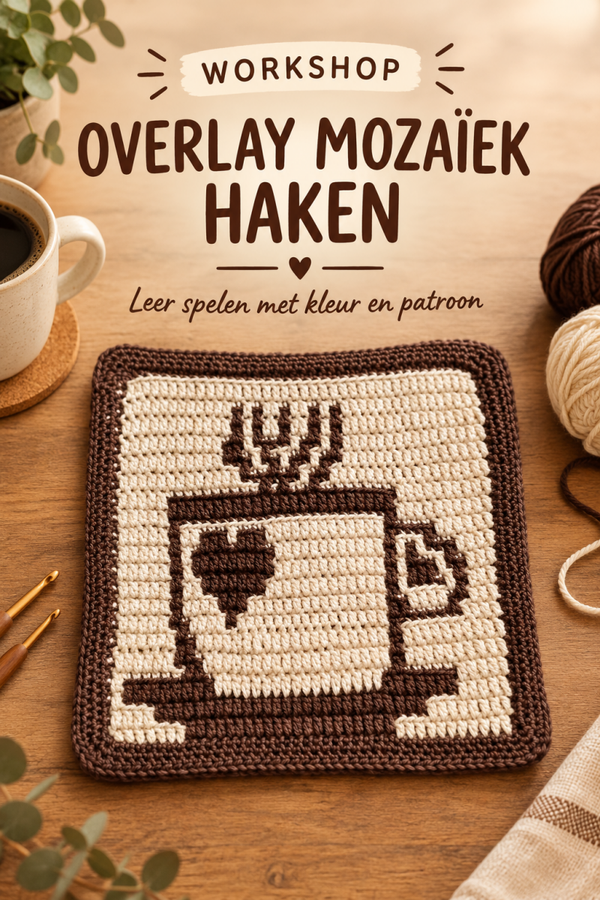 Workshop Overlay mozaiek haken, wo ochtend 20 jan. en 3 febr. '27